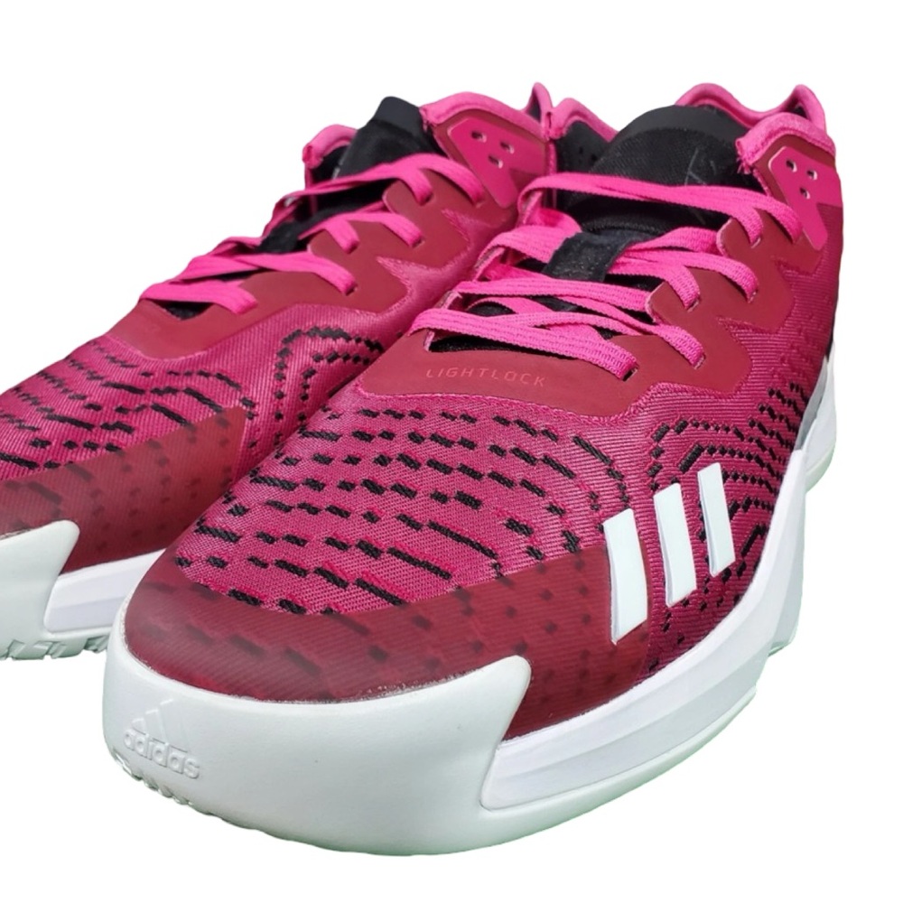 Adidas Pink/ Black/White Men Basketball Shoes HQ6214 Size 12